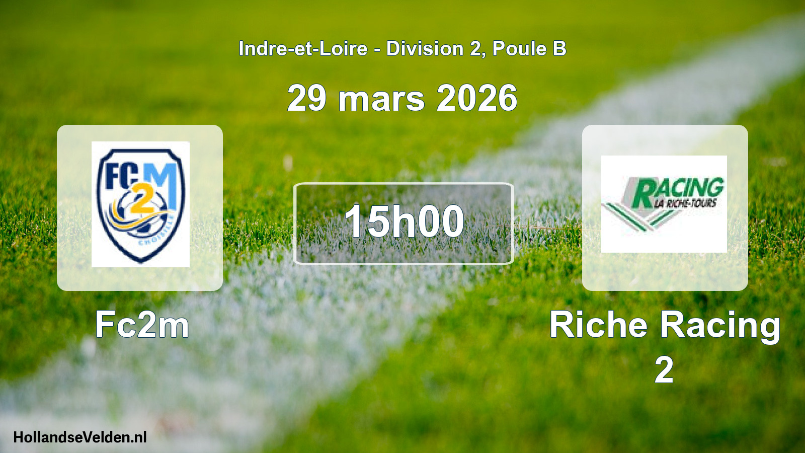 Geplande wedstrijd: Fc2m - Riche Racing 2 (29 mars 2026)