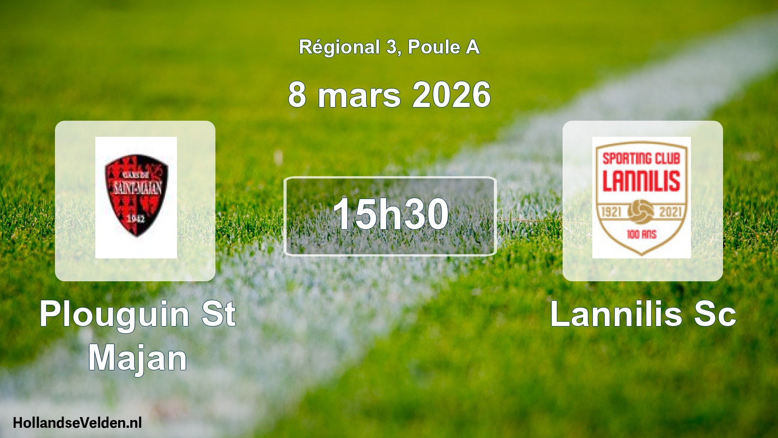 Geplande wedstrijd: Plouguin St Majan - Lannilis Sc (8 mars 2026)