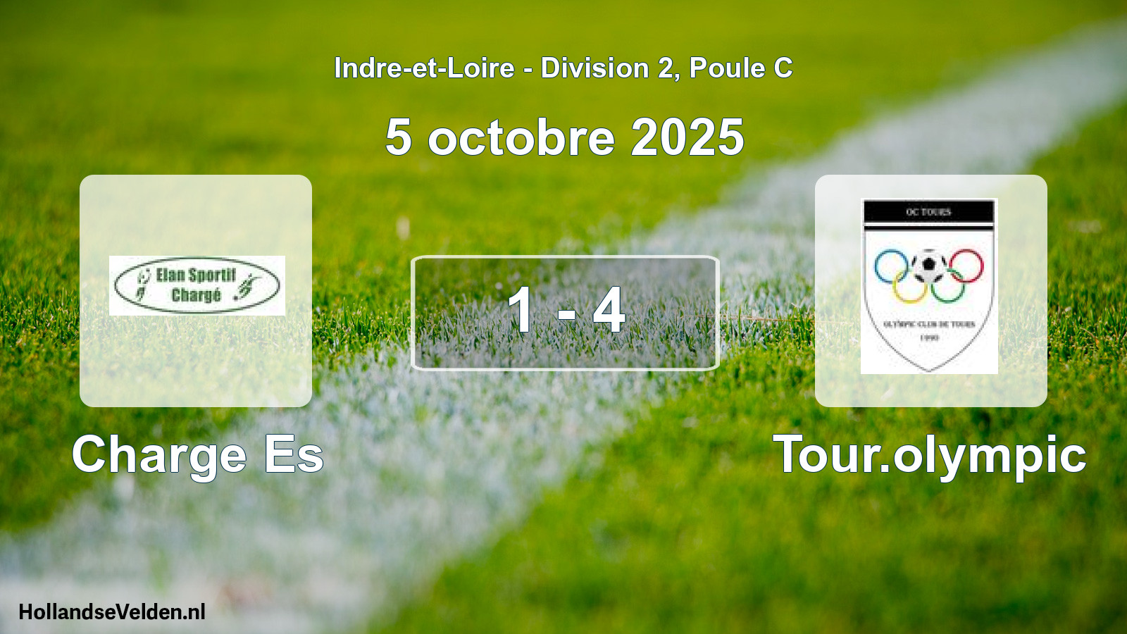 Gespeelde wedstrijd: Charge Es - Tour.olympic 1 - 4 (5 octobre 2025)