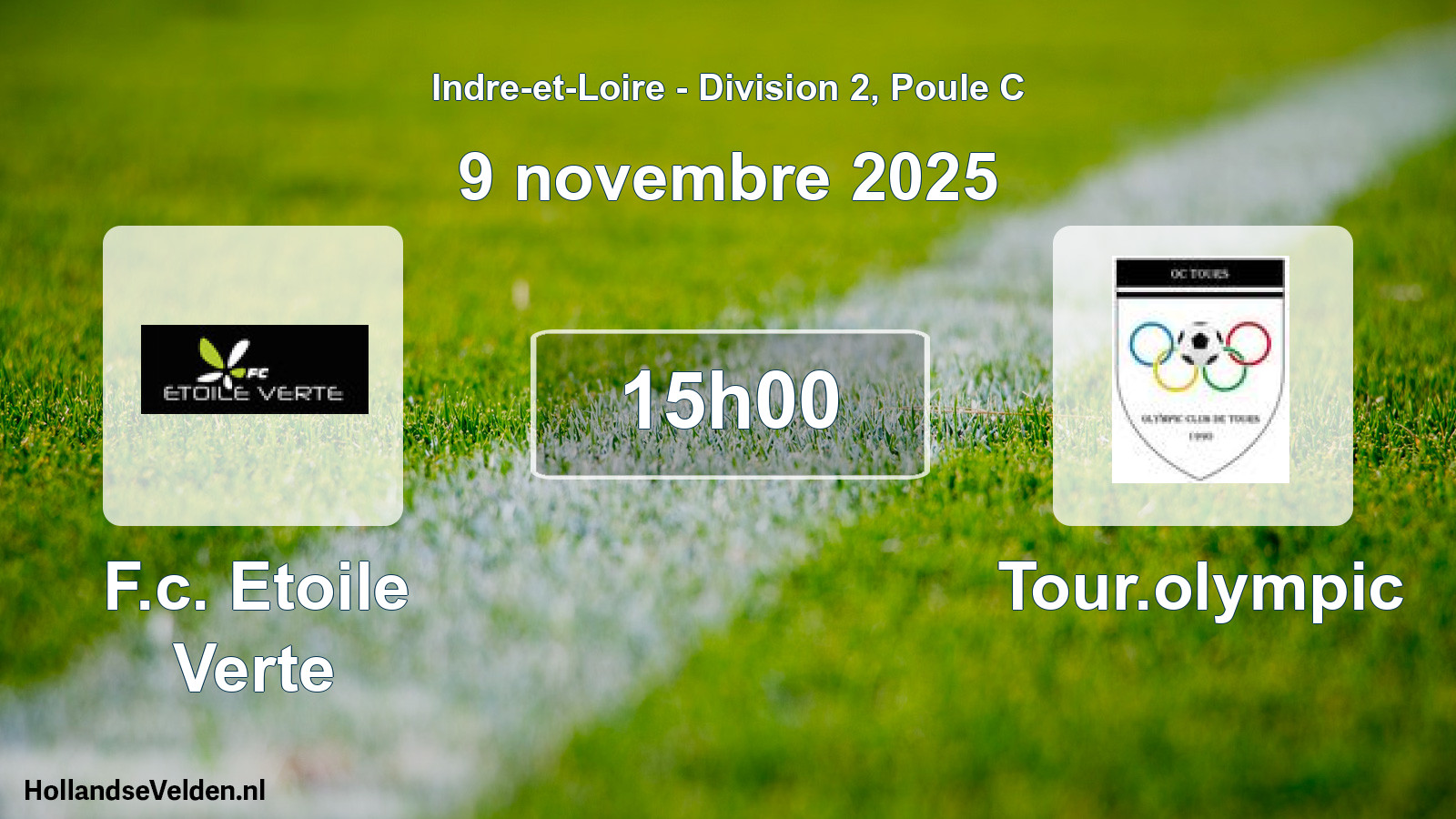 Geplande wedstrijd: F.c. Etoile Verte - Tour.olympic (9 novembre 2025)
