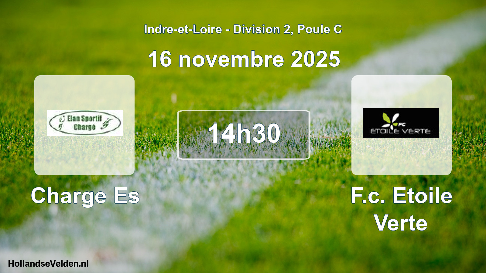 Geplande wedstrijd: Charge Es - F.c. Etoile Verte (16 novembre 2025)