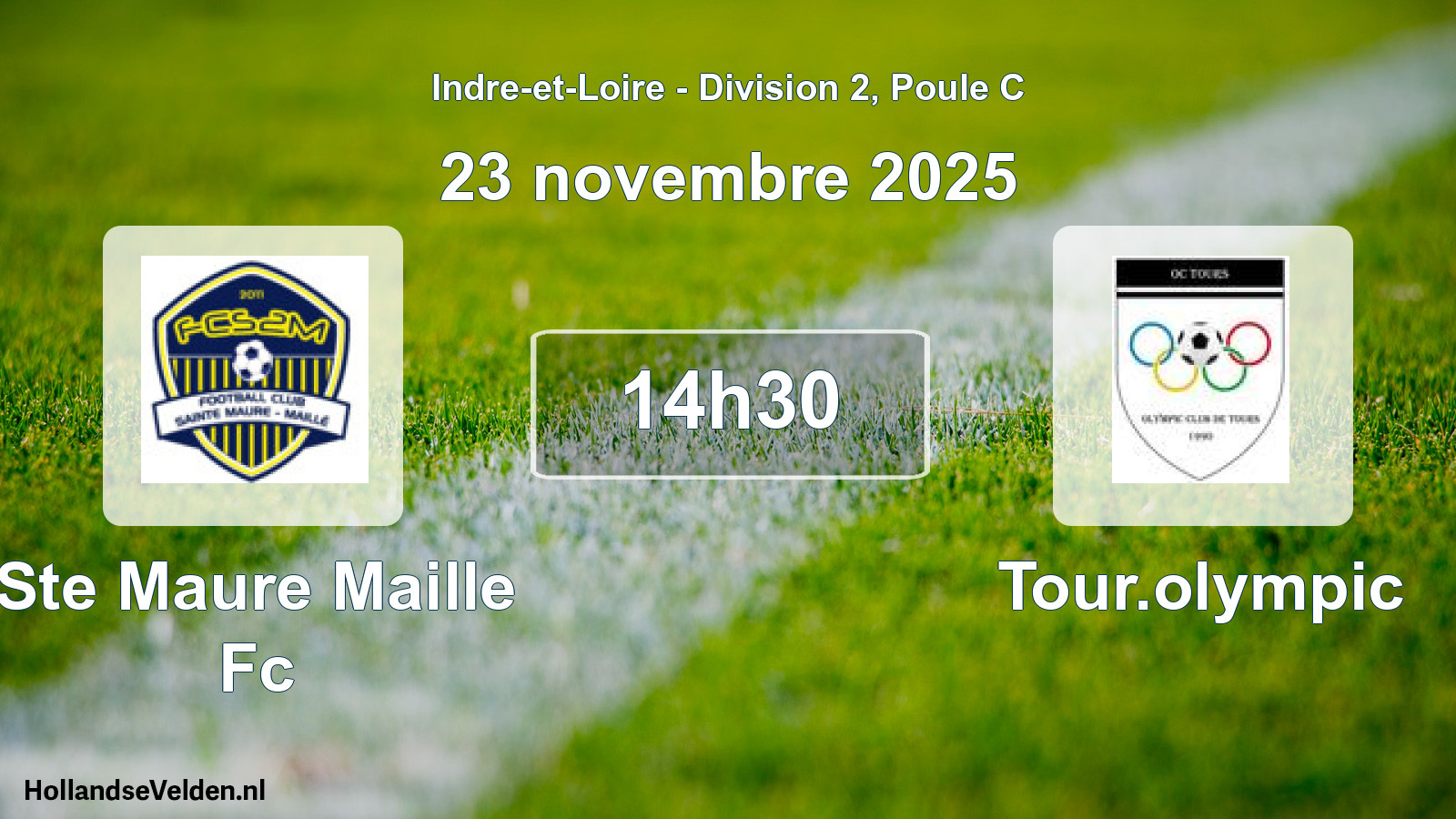 Scheduled Match: Ste Maure Maille Fc - Tour.olympic (23 November 2025)