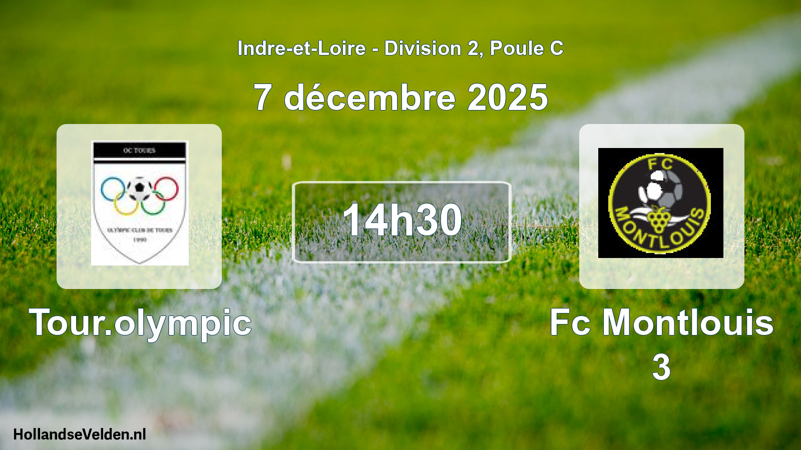 Geplande wedstrijd: Tour.olympic - Fc Montlouis 3 (7 décembre 2025)