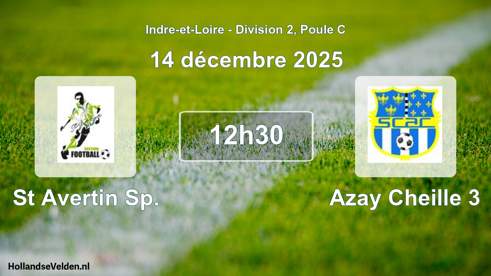 Geplande wedstrijd: St Avertin Sp. - Azay Cheille 3 (14 décembre 2025)