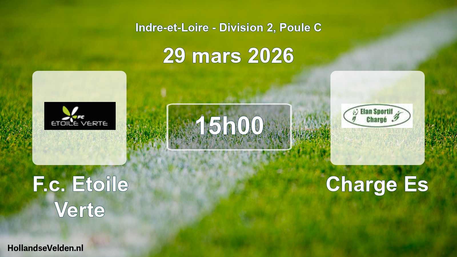 Geplande wedstrijd: F.c. Etoile Verte - Charge Es (29 mars 2026)