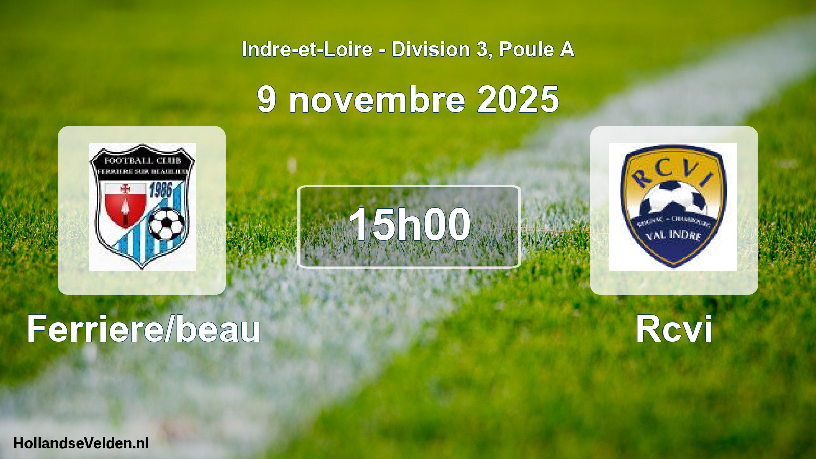 Scheduled Match: Ferriere/beau - Rcvi (9 November 2025)
