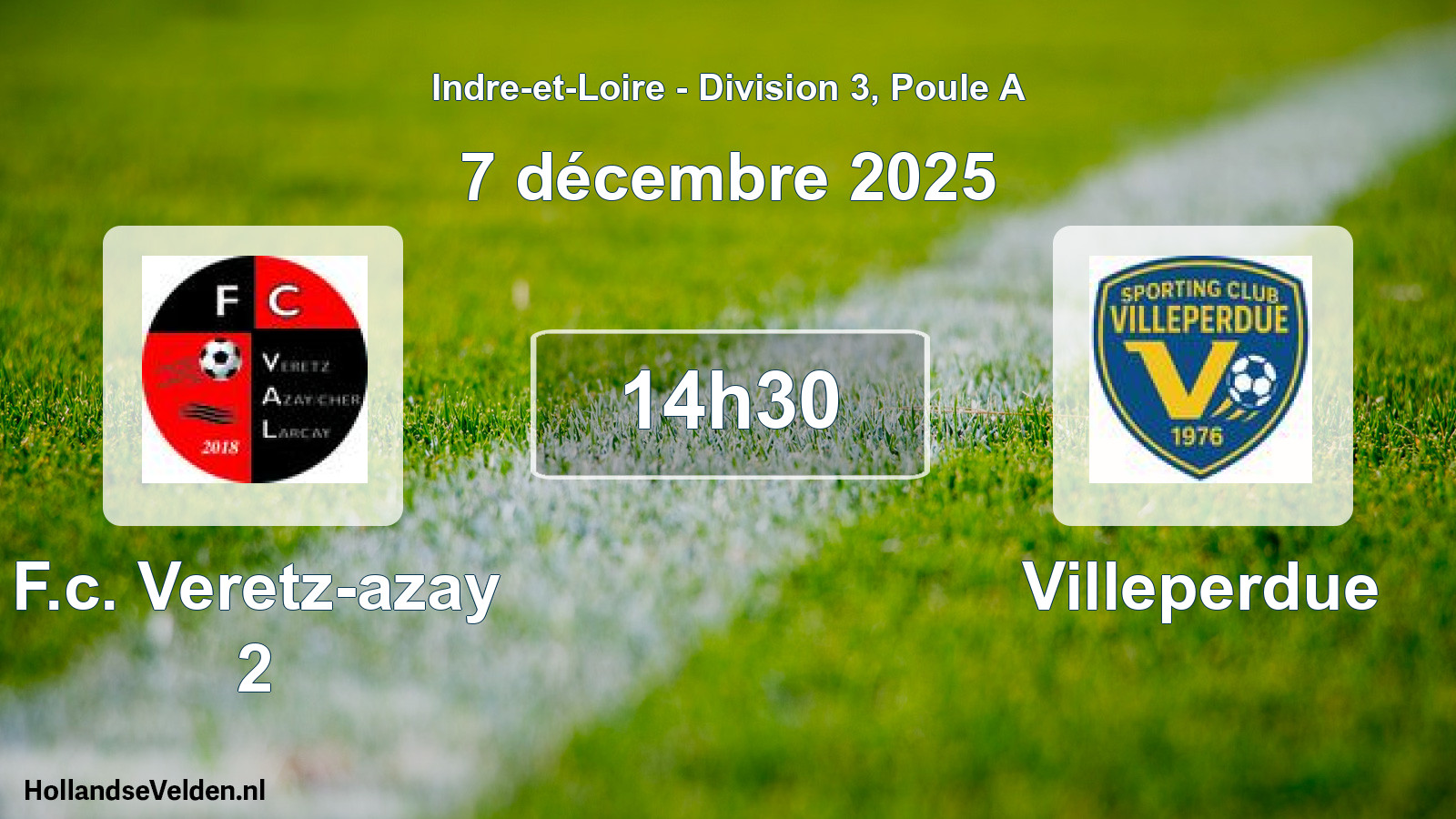 Scheduled Match: F.c. Veretz-azay 2 - Villeperdue (7 December 2025)