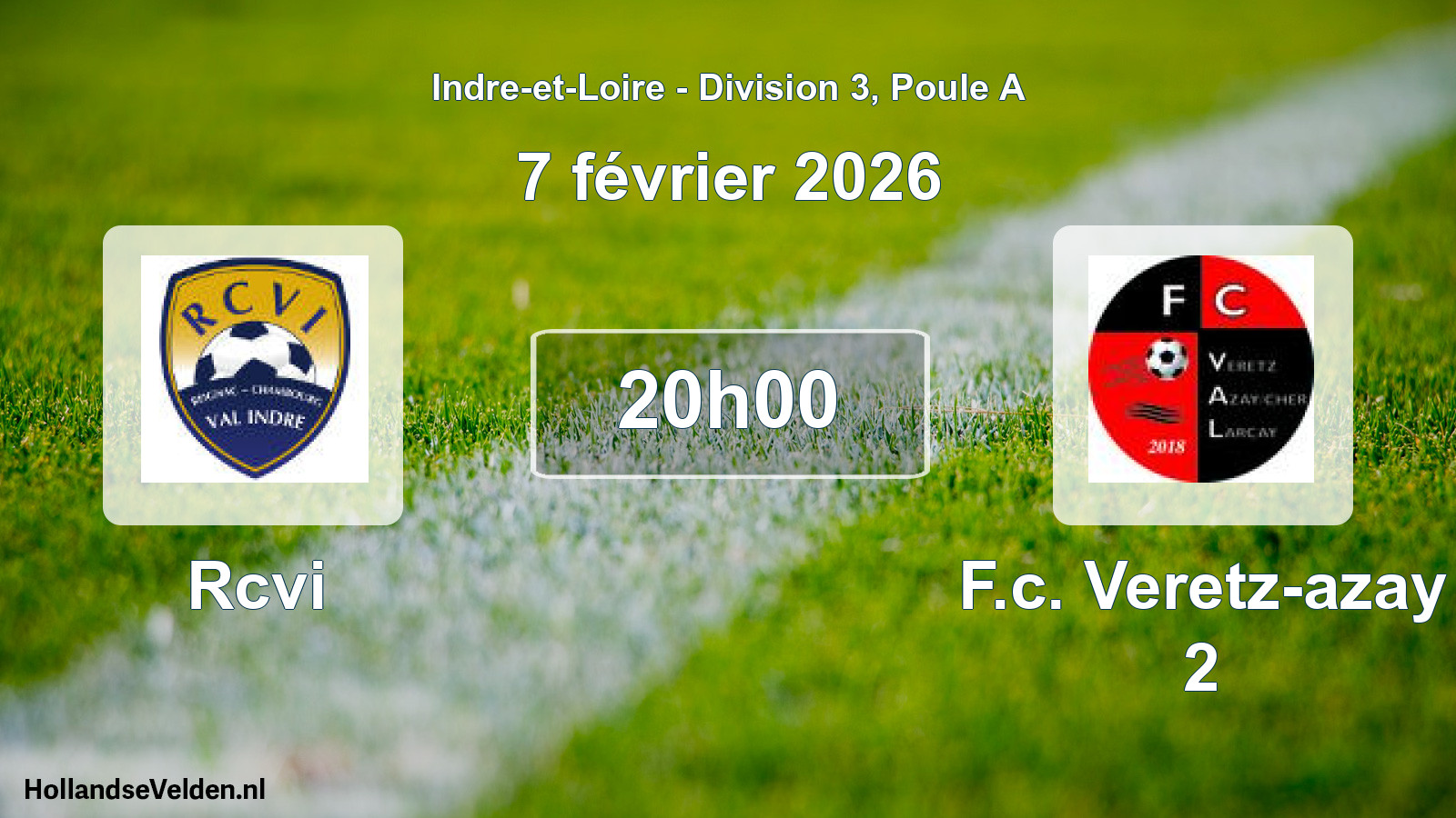 Geplande wedstrijd: Rcvi - F.c. Veretz-azay 2 (7 februari 2026)