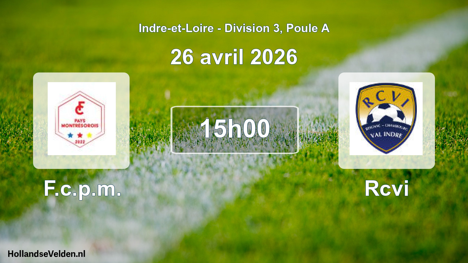 Geplande wedstrijd: F.c.p.m. - Rcvi (26 avril 2026)