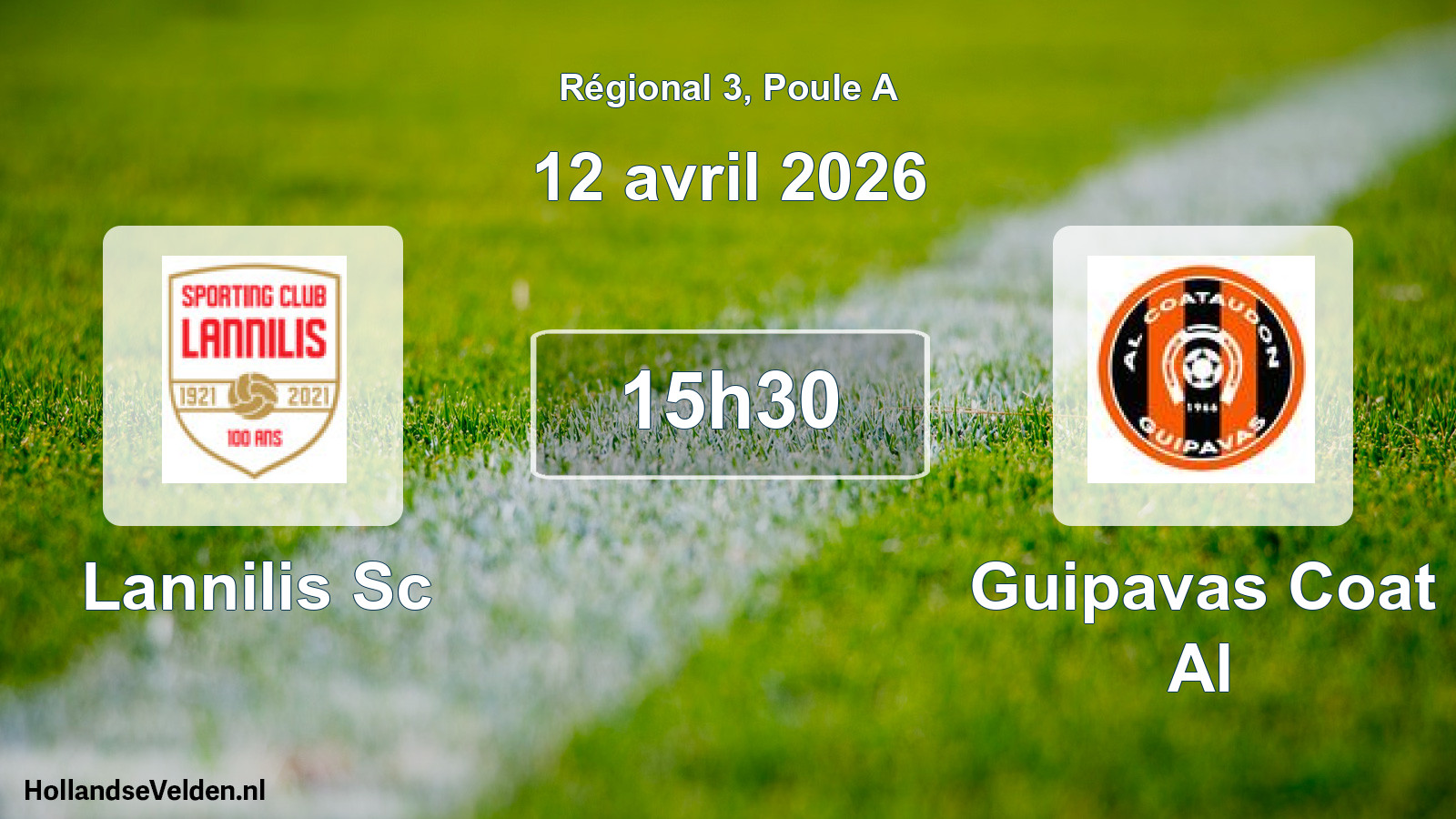 Scheduled Match: Lannilis Sc - Guipavas Coat Al (12 April 2026)