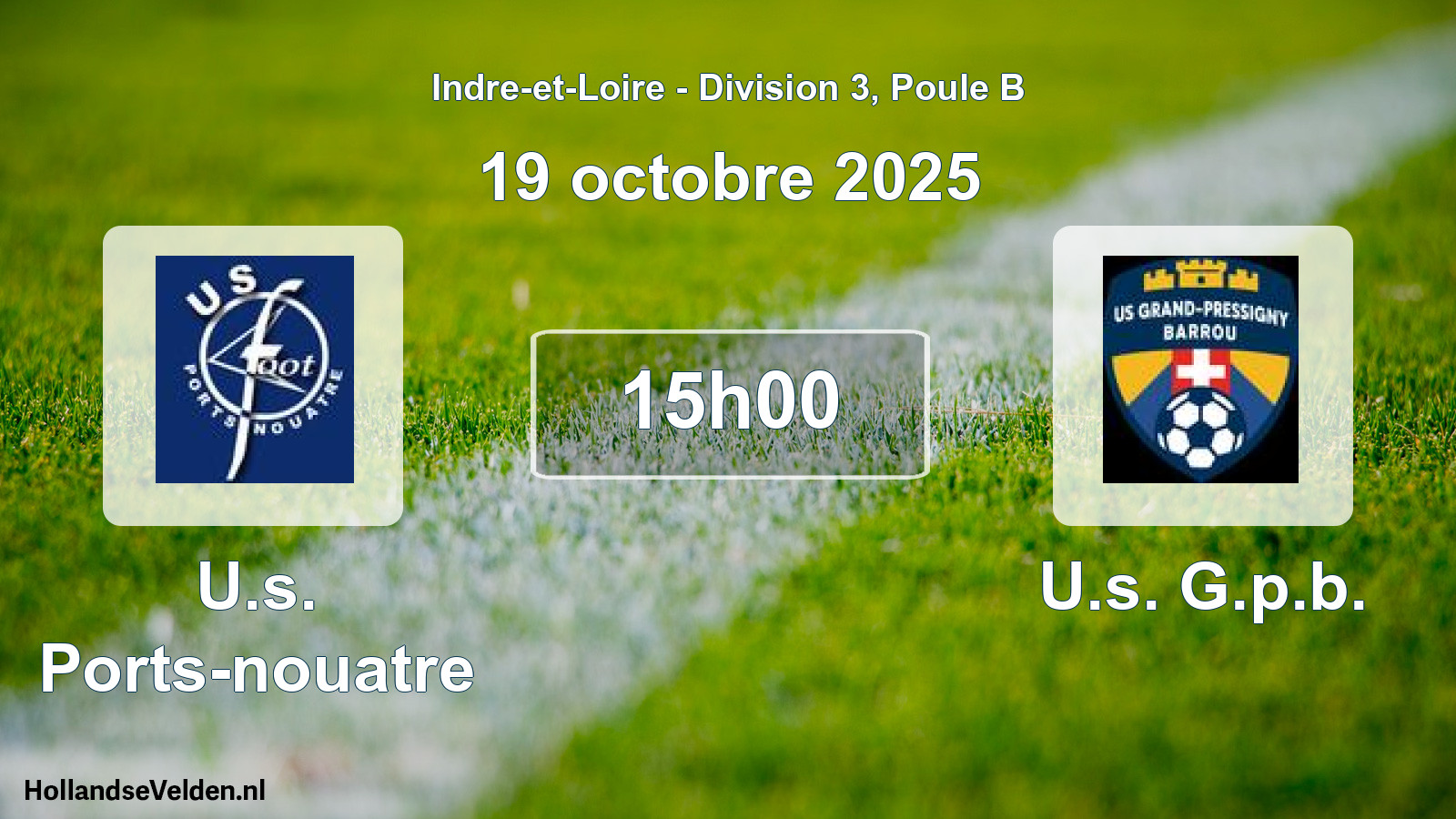 Geplande wedstrijd: U.s. Ports-nouatre - U.s. G.p.b. (19 octobre 2025)