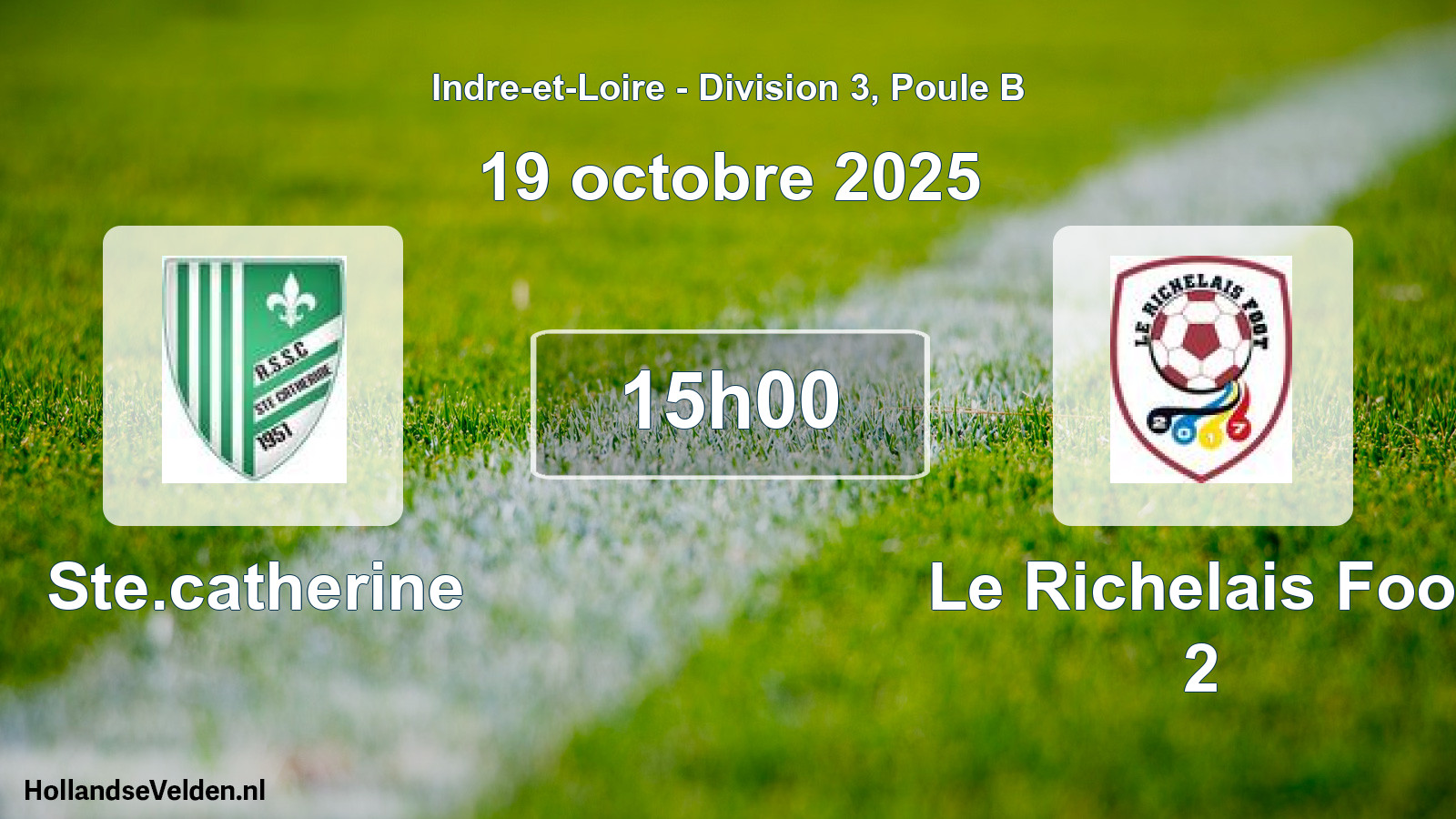Scheduled Match: Ste.catherine - Le Richelais Foot 2 (19 October 2025)