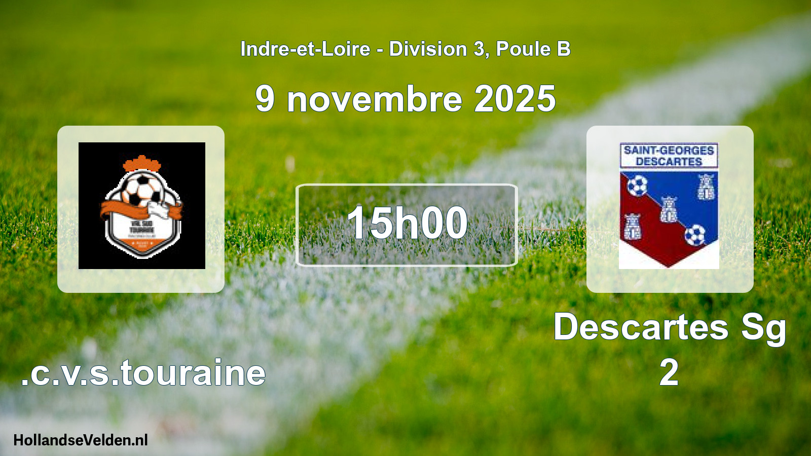 Scheduled Match: R.c.v.s.touraine - Descartes Sg 2 (9 November 2025)