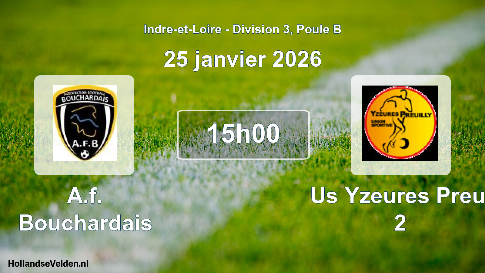 Scheduled Match: A.f. Bouchardais - Us Yzeures Preu. 2 (25 January 2026)