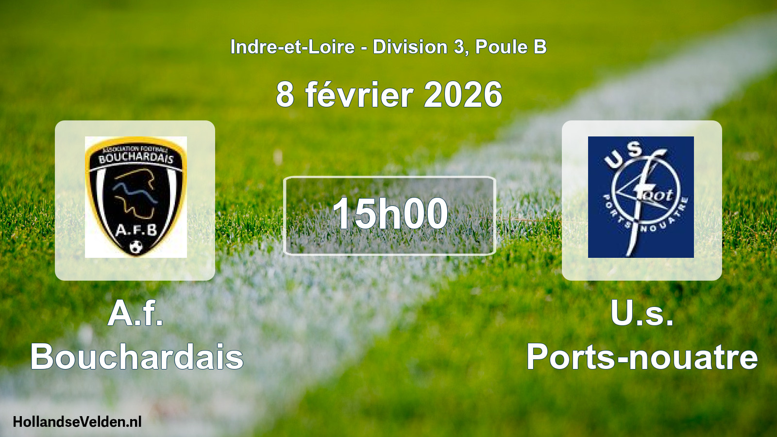 Scheduled Match: A.f. Bouchardais - U.s. Ports-nouatre (8 February 2026)