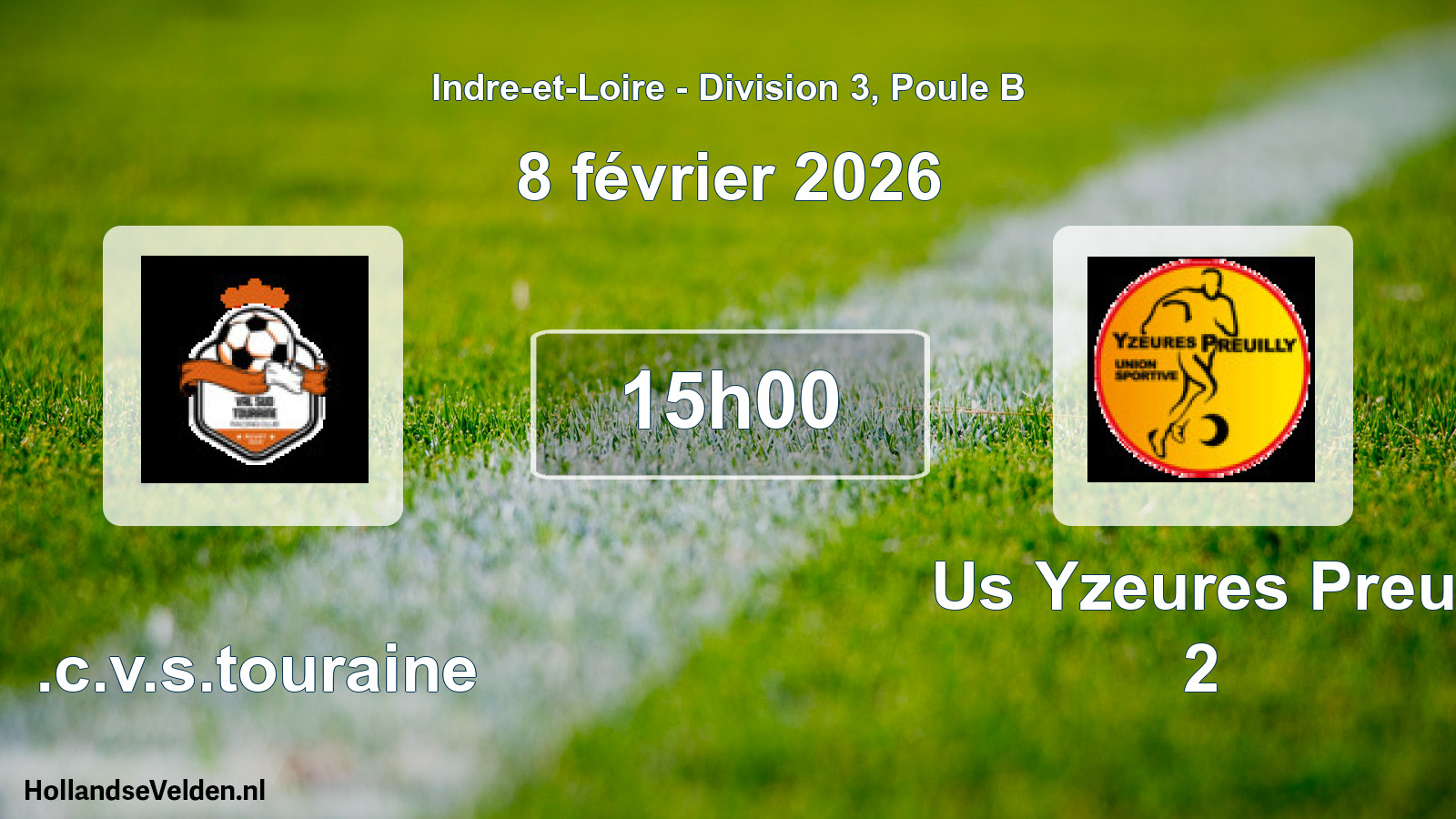 Scheduled Match: R.c.v.s.touraine - Us Yzeures Preu. 2 (8 February 2026)