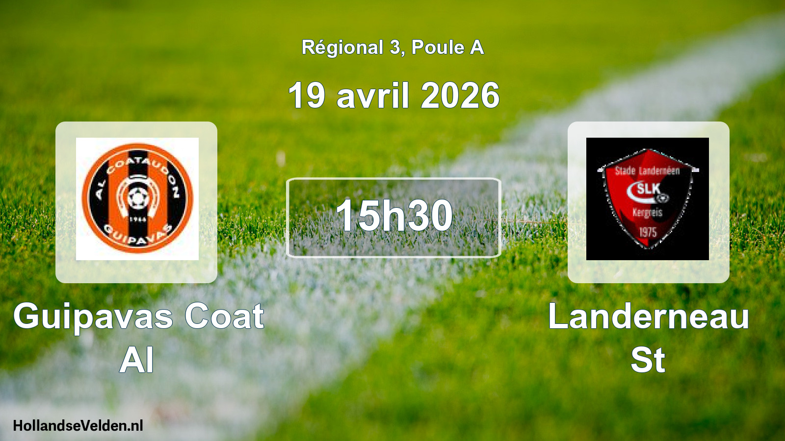 Scheduled Match: Guipavas Coat Al - Landerneau St (19 April 2026)