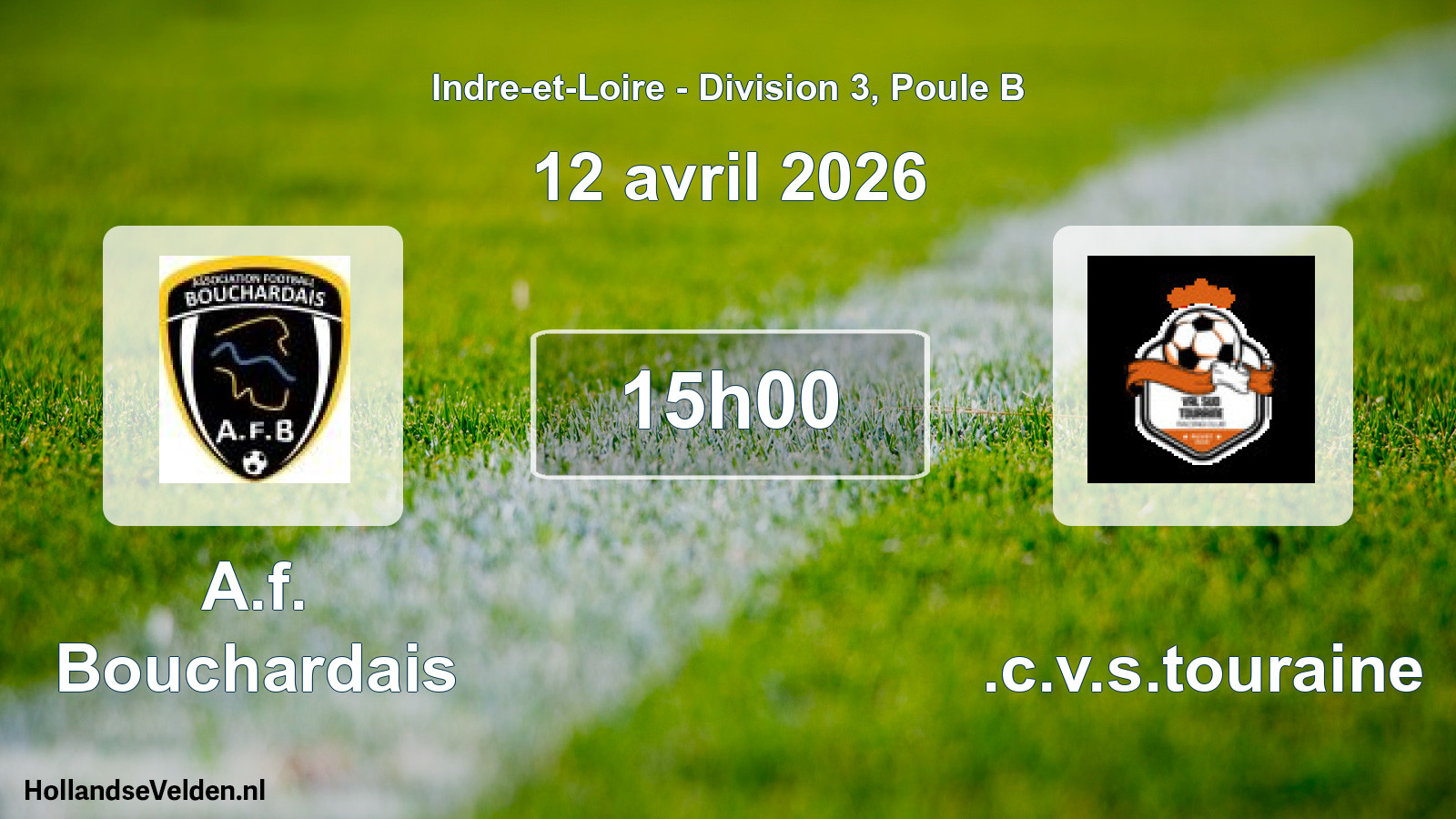 Geplande wedstrijd: A.f. Bouchardais - R.c.v.s.touraine (12 april 2026)