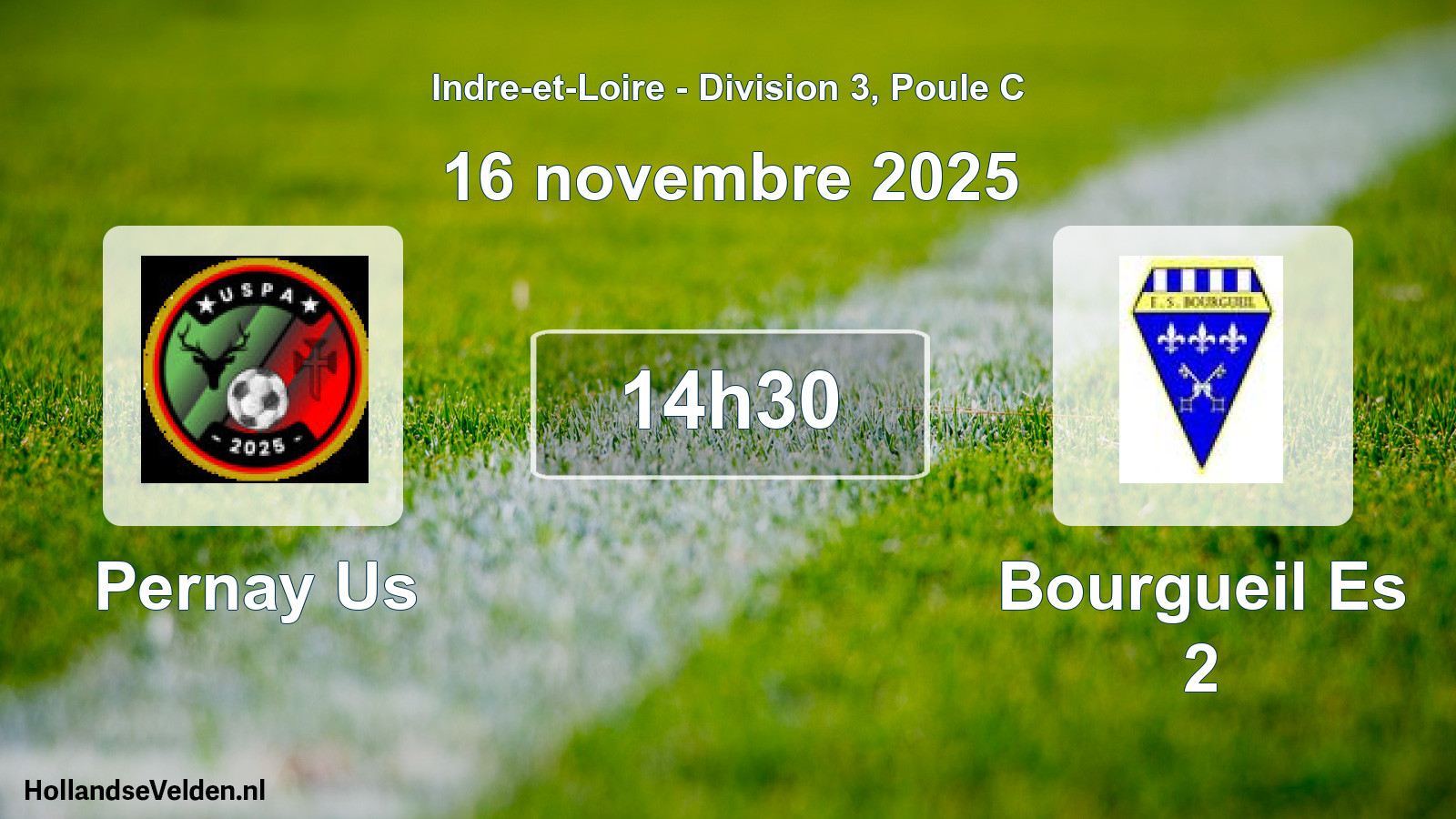 Geplande wedstrijd: Pernay Us - Bourgueil Es 2 (16 november 2025)
