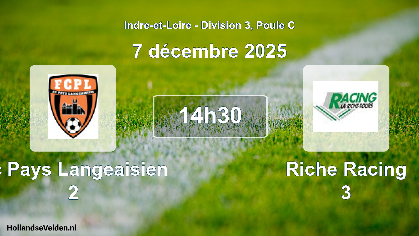 Scheduled Match: Fc Pays Langeaisien 2 - Riche Racing 3 (7 December 2025)