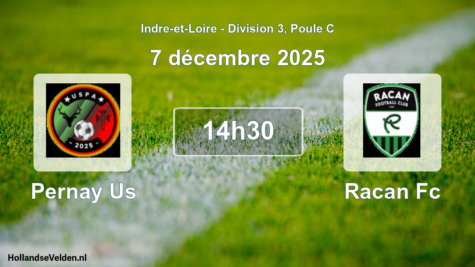 Geplande wedstrijd: Pernay Us - Racan Fc (7 décembre 2025)
