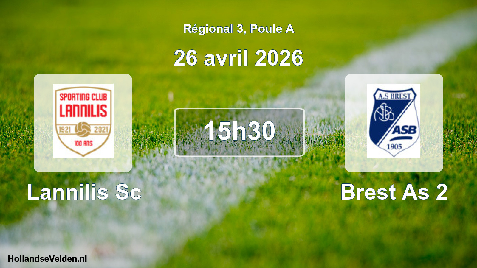Scheduled Match: Lannilis Sc - Brest As 2 (26 April 2026)