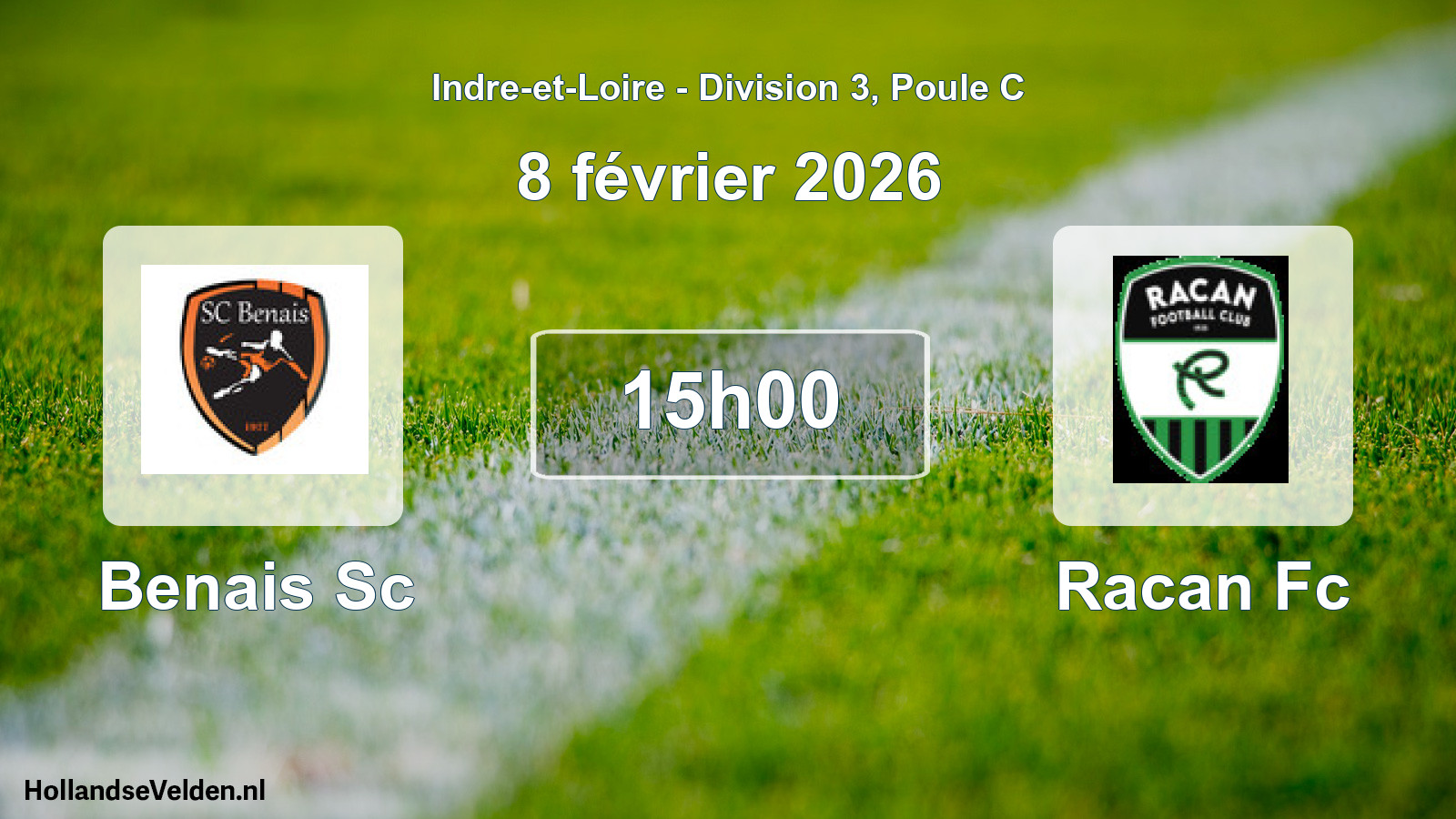 Scheduled Match: Benais Sc - Racan Fc (8 February 2026)