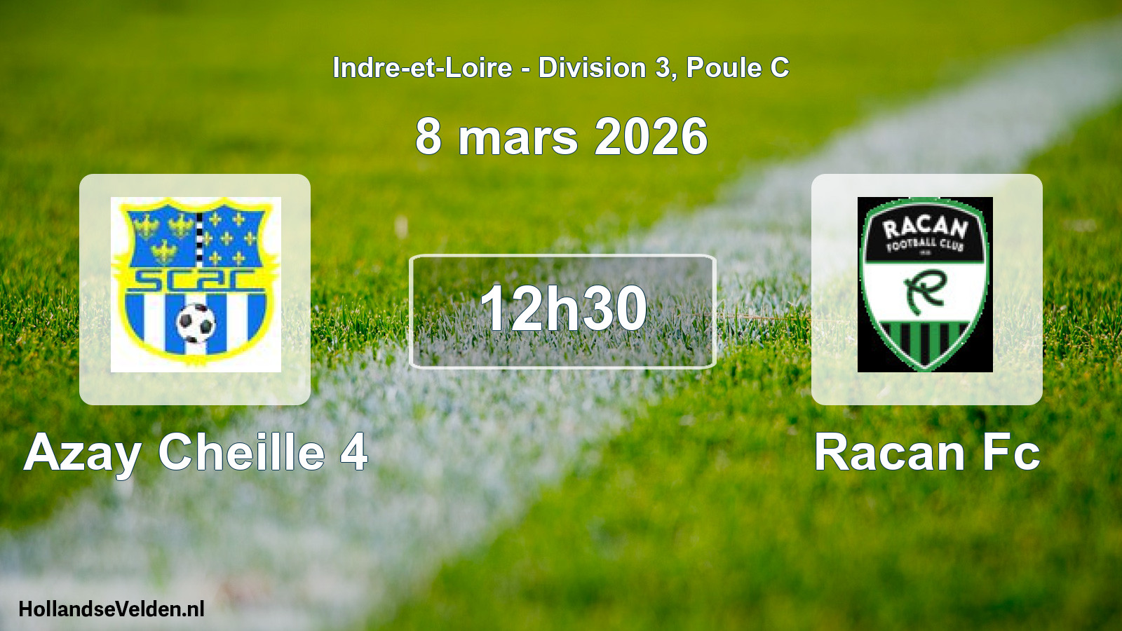 Scheduled Match: Azay Cheille 4 - Racan Fc (8 March 2026)
