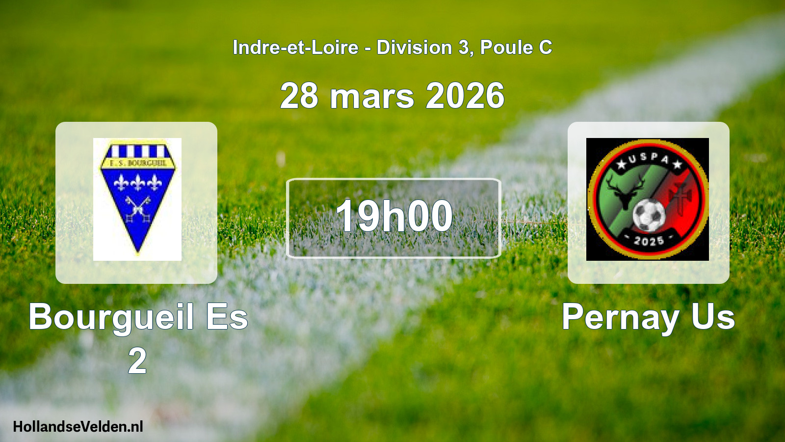 Geplande wedstrijd: Bourgueil Es 2 - Pernay Us (28 maart 2026)