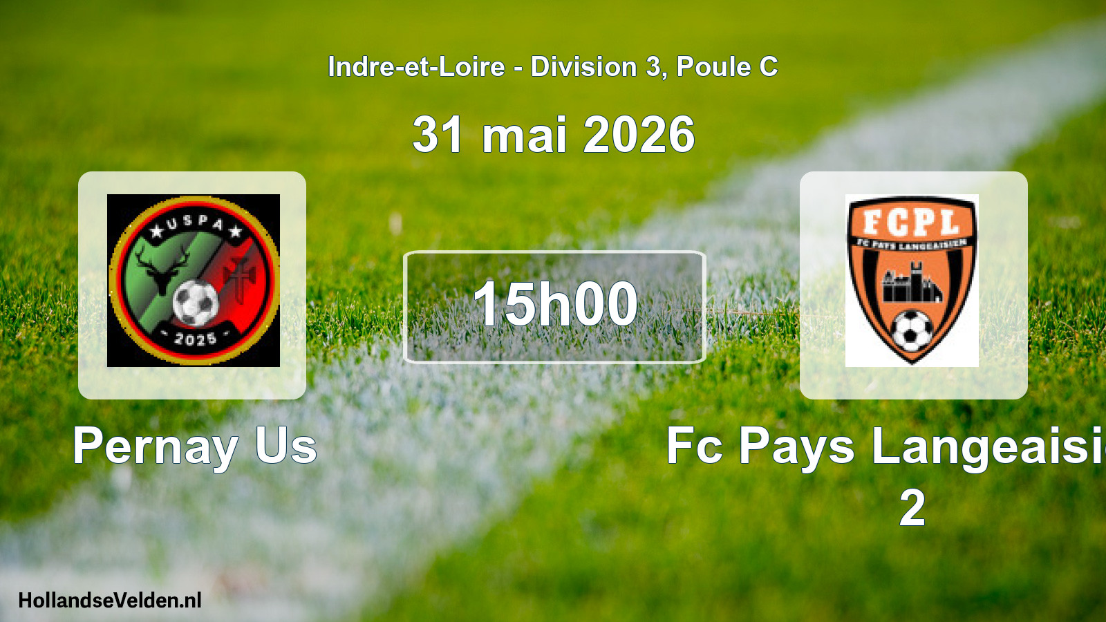 Geplande wedstrijd: Pernay Us - Fc Pays Langeaisien 2 (31 mei 2026)