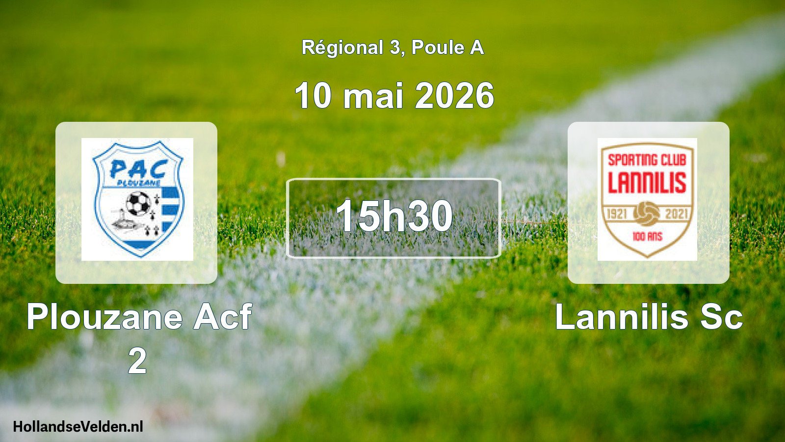 Geplande wedstrijd: Plouzane Acf 2 - Lannilis Sc (10 mai 2026)