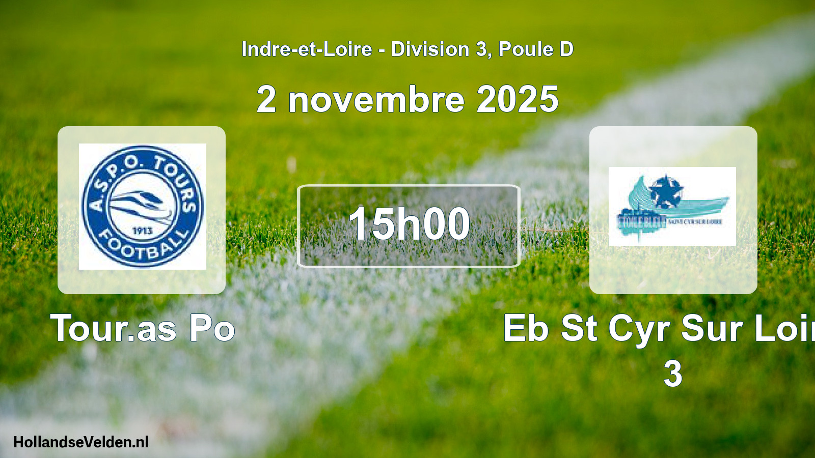Scheduled Match: Tour.as Po - Eb St Cyr Sur Loire 3 (2 November 2025)