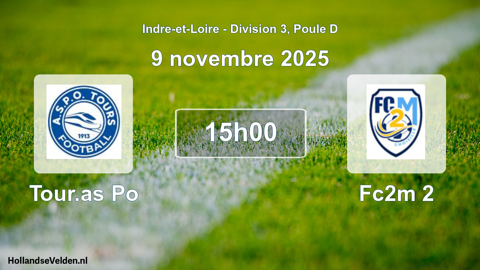 Geplande wedstrijd: Tour.as Po - Fc2m 2 (9 november 2025)