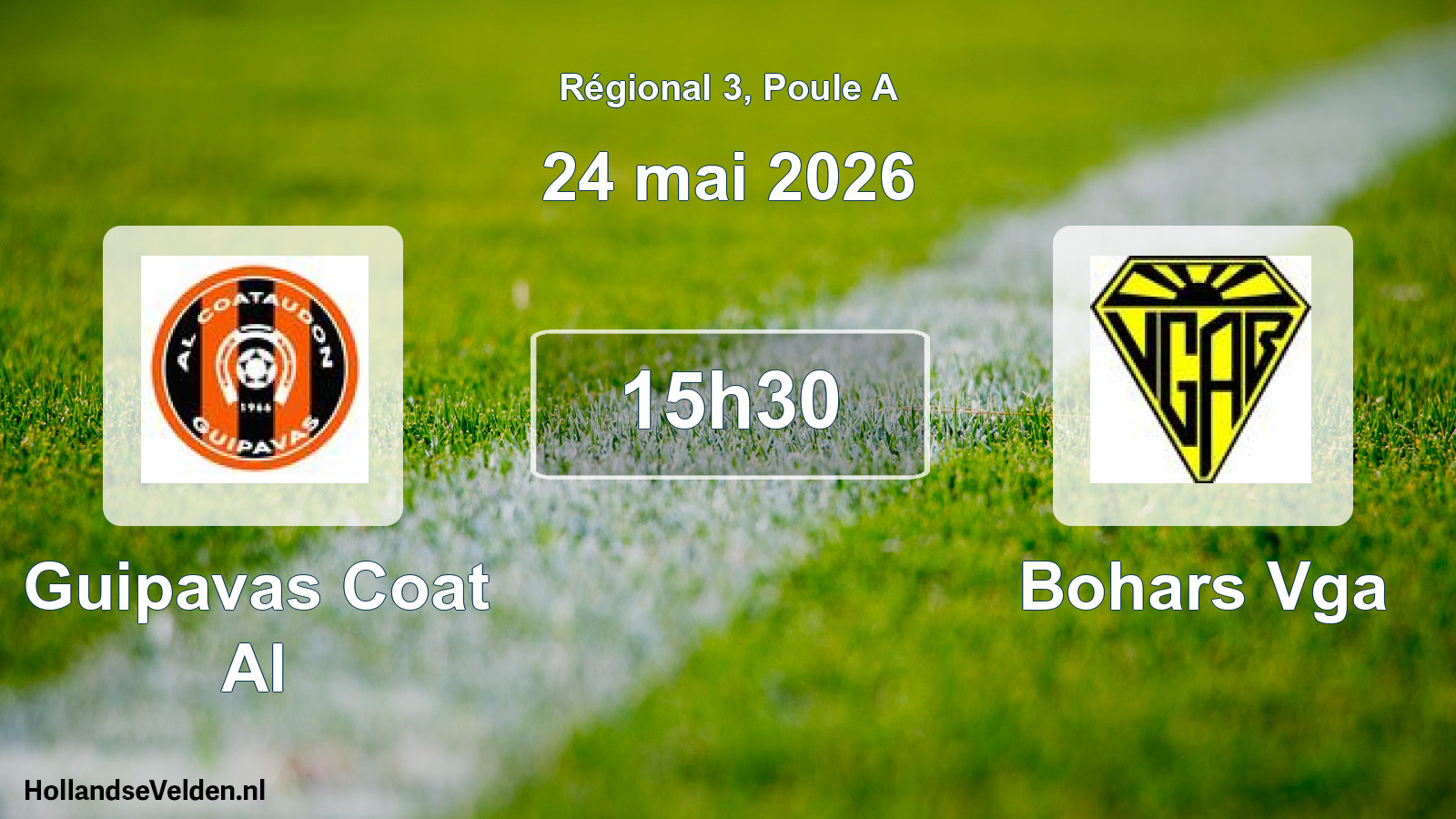 Scheduled Match: Guipavas Coat Al - Bohars Vga (24 May 2026)