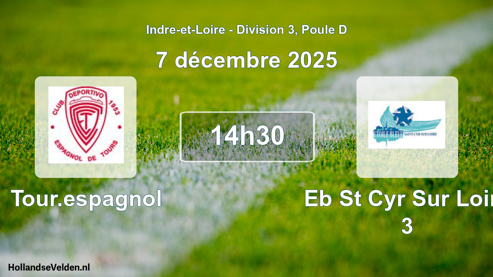 Geplande wedstrijd: Tour.espagnol - Eb St Cyr Sur Loire 3 (7 décembre 2025)