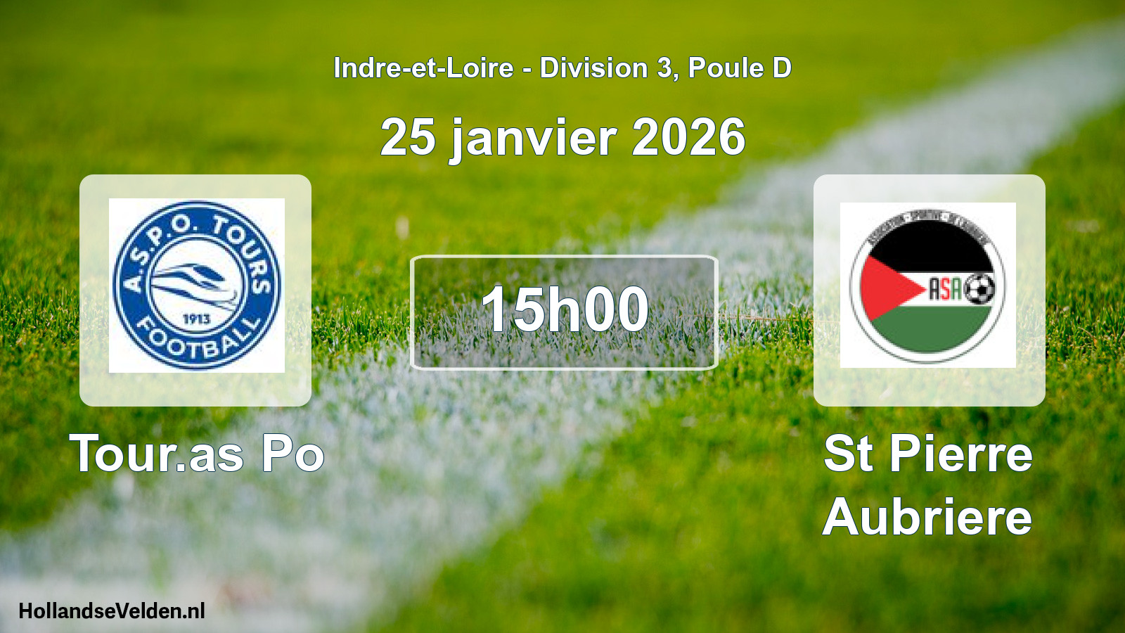 Geplande wedstrijd: Tour.as Po - St Pierre Aubriere (25 januari 2026)
