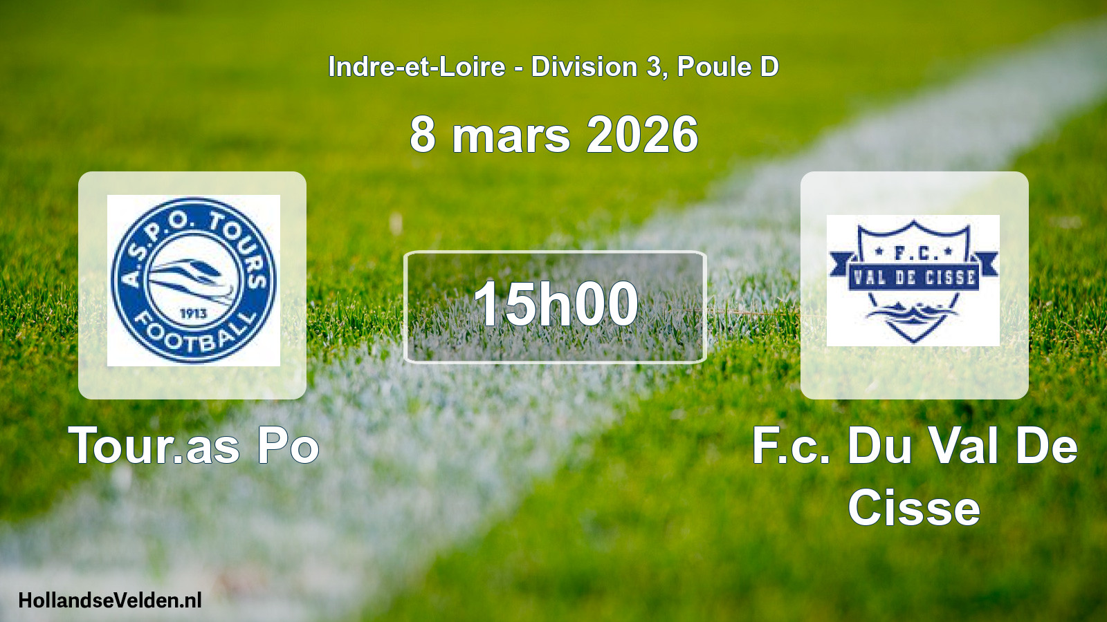Geplande wedstrijd: Tour.as Po - F.c. Du Val De Cisse (8 maart 2026)