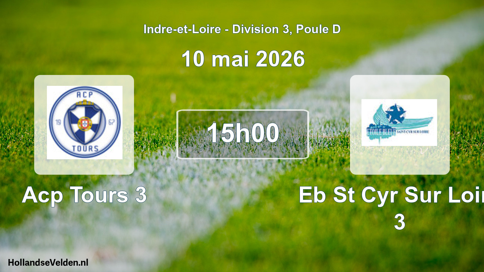 Scheduled Match: Acp Tours 3 - Eb St Cyr Sur Loire 3 (10 May 2026)