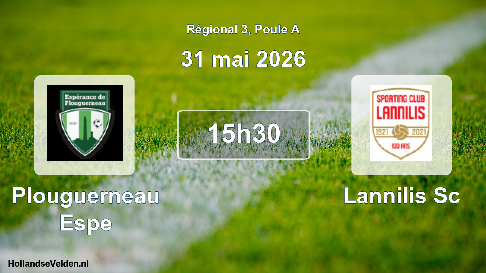 Scheduled Match: Plouguerneau Espe - Lannilis Sc (31 May 2026)