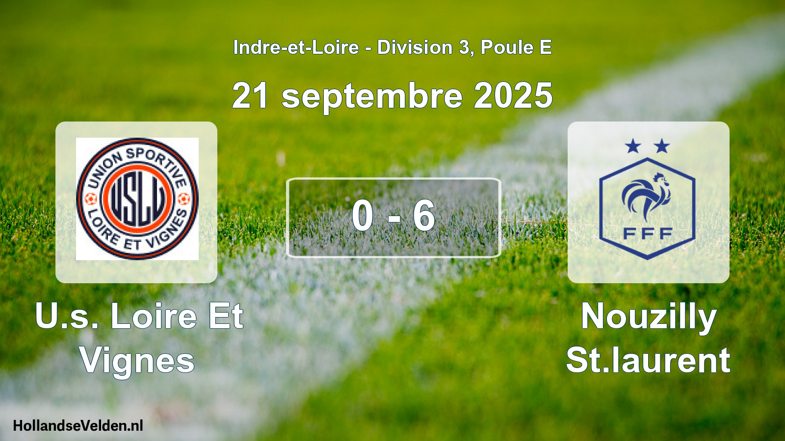 Total number of matches played: U.s. Loire Et Vignes - Nouzilly St.laurent 0 - 6 (21 September 2025)