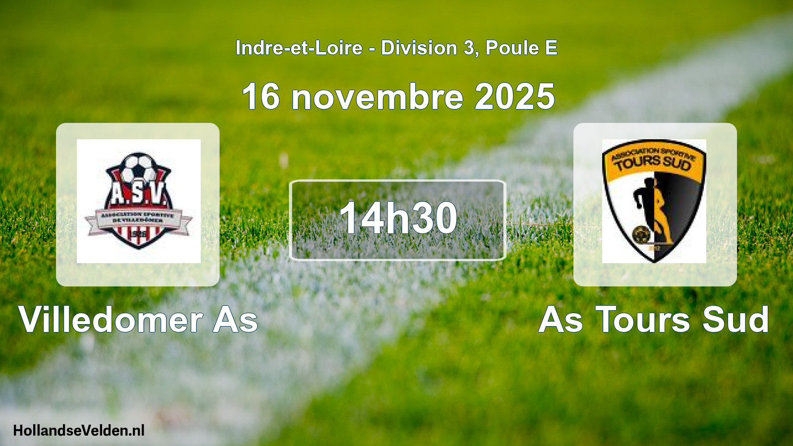 Scheduled Match: Villedomer As - As Tours Sud (16 November 2025)