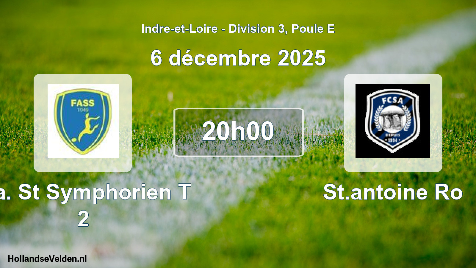 Scheduled Match: F.a. St Symphorien T 2 - St.antoine Ro (6 December 2025)