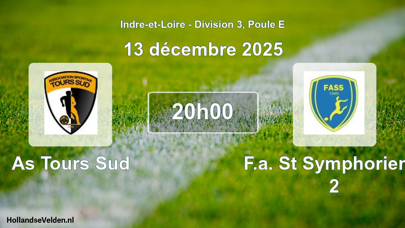 Scheduled Match: As Tours Sud - F.a. St Symphorien T 2 (13 December 2025)