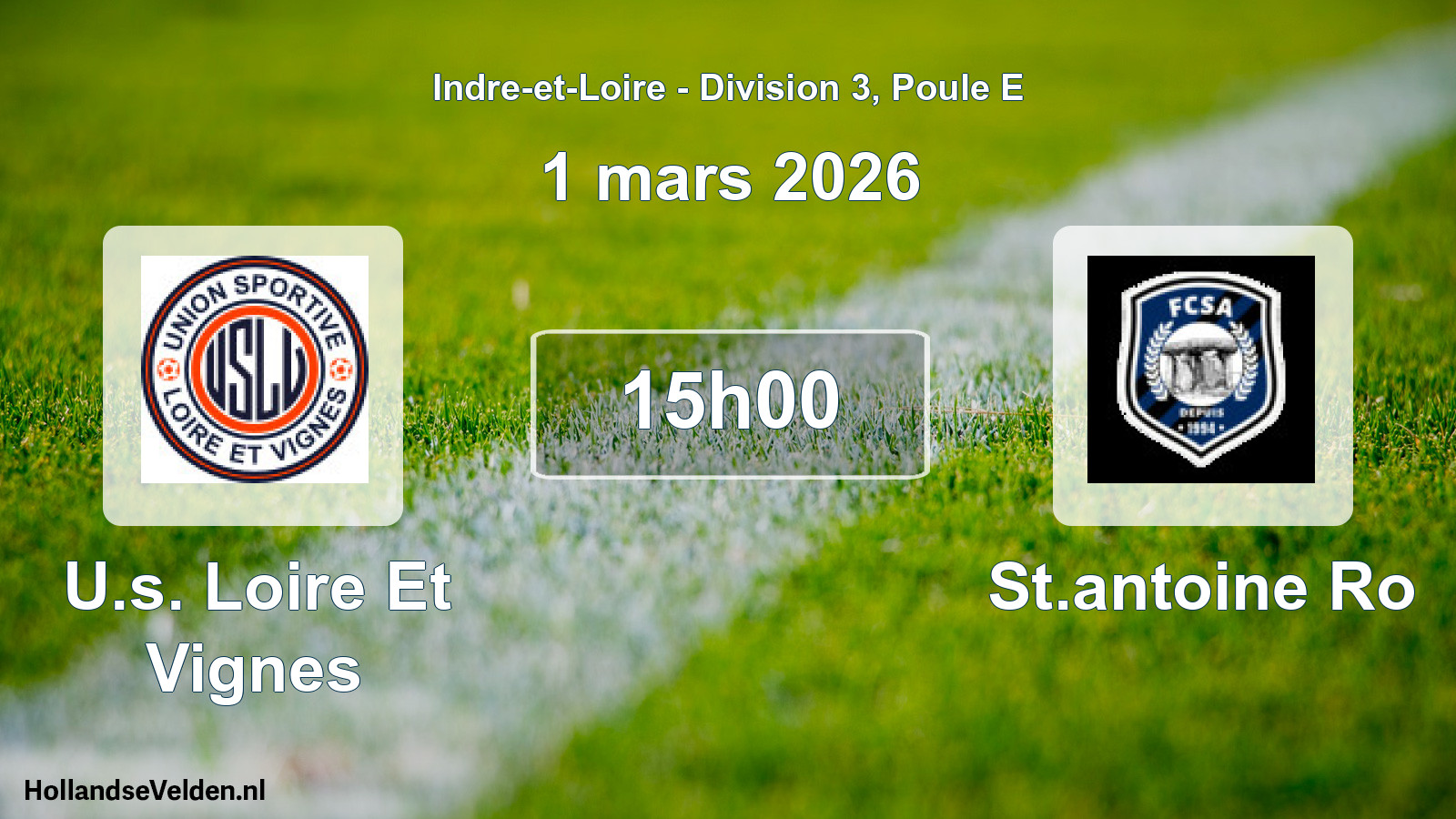 Scheduled Match: U.s. Loire Et Vignes - St.antoine Ro (1 March 2026)