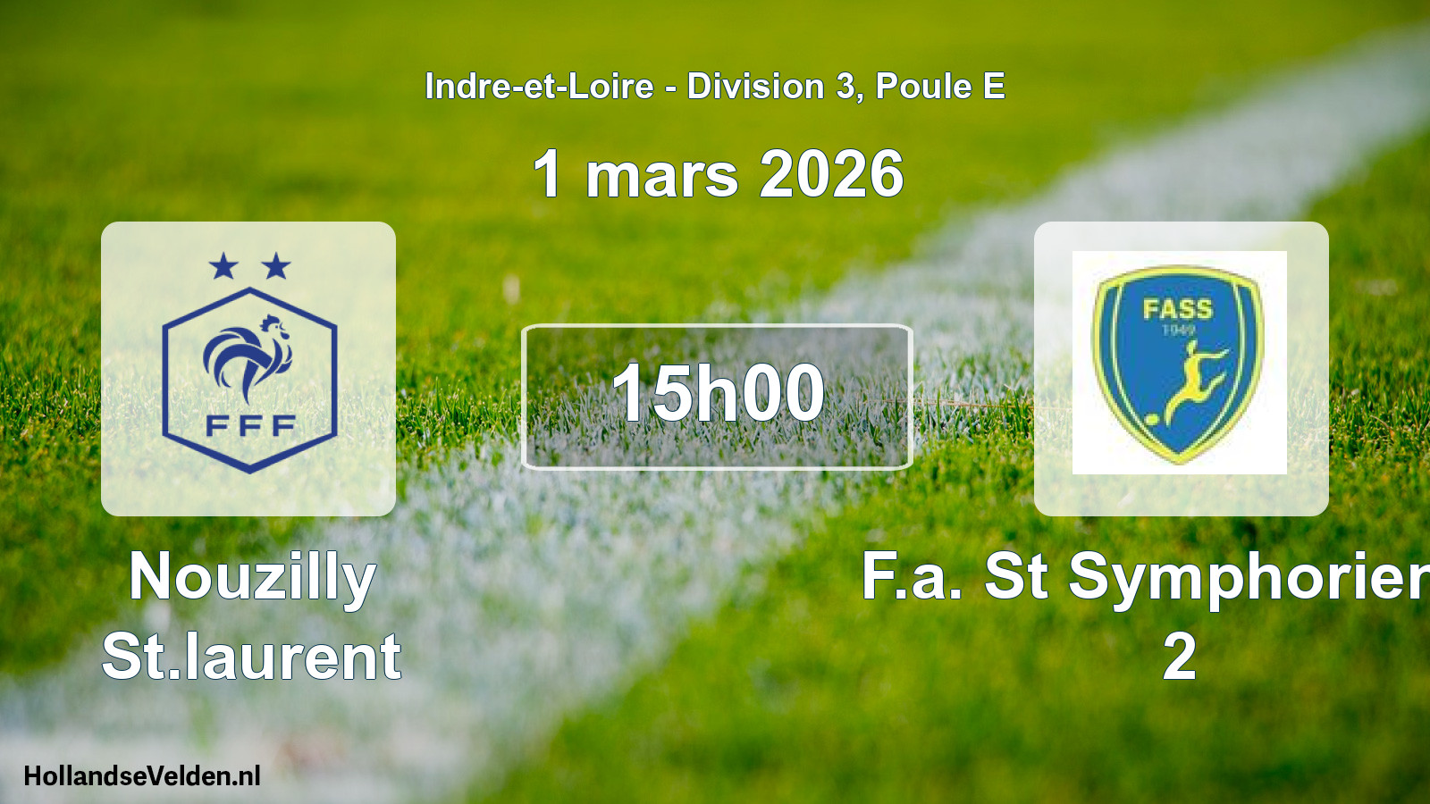 Geplande wedstrijd: Nouzilly St.laurent - F.a. St Symphorien T 2 (1 maart 2026)