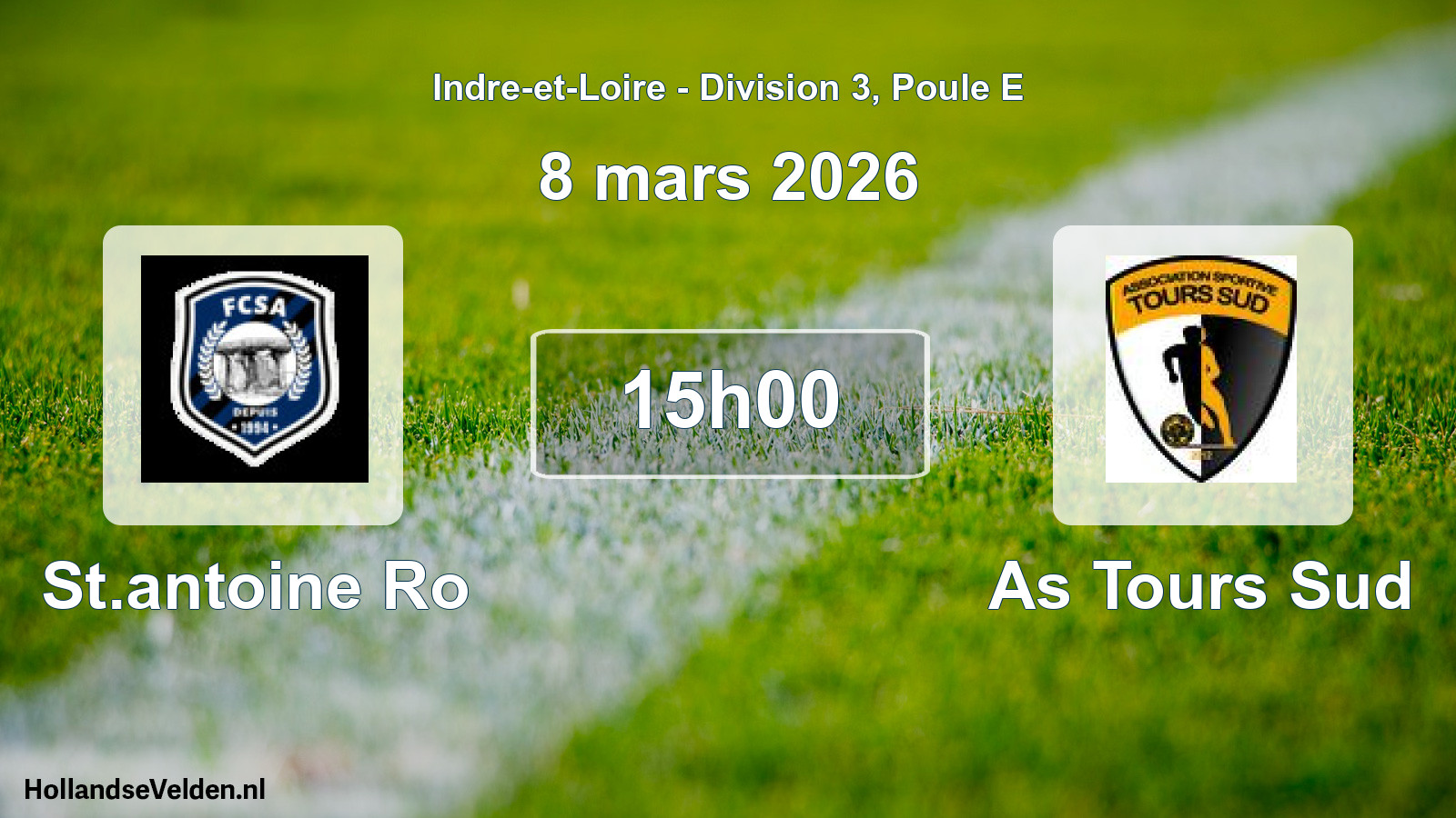 Scheduled Match: St.antoine Ro - As Tours Sud (8 March 2026)