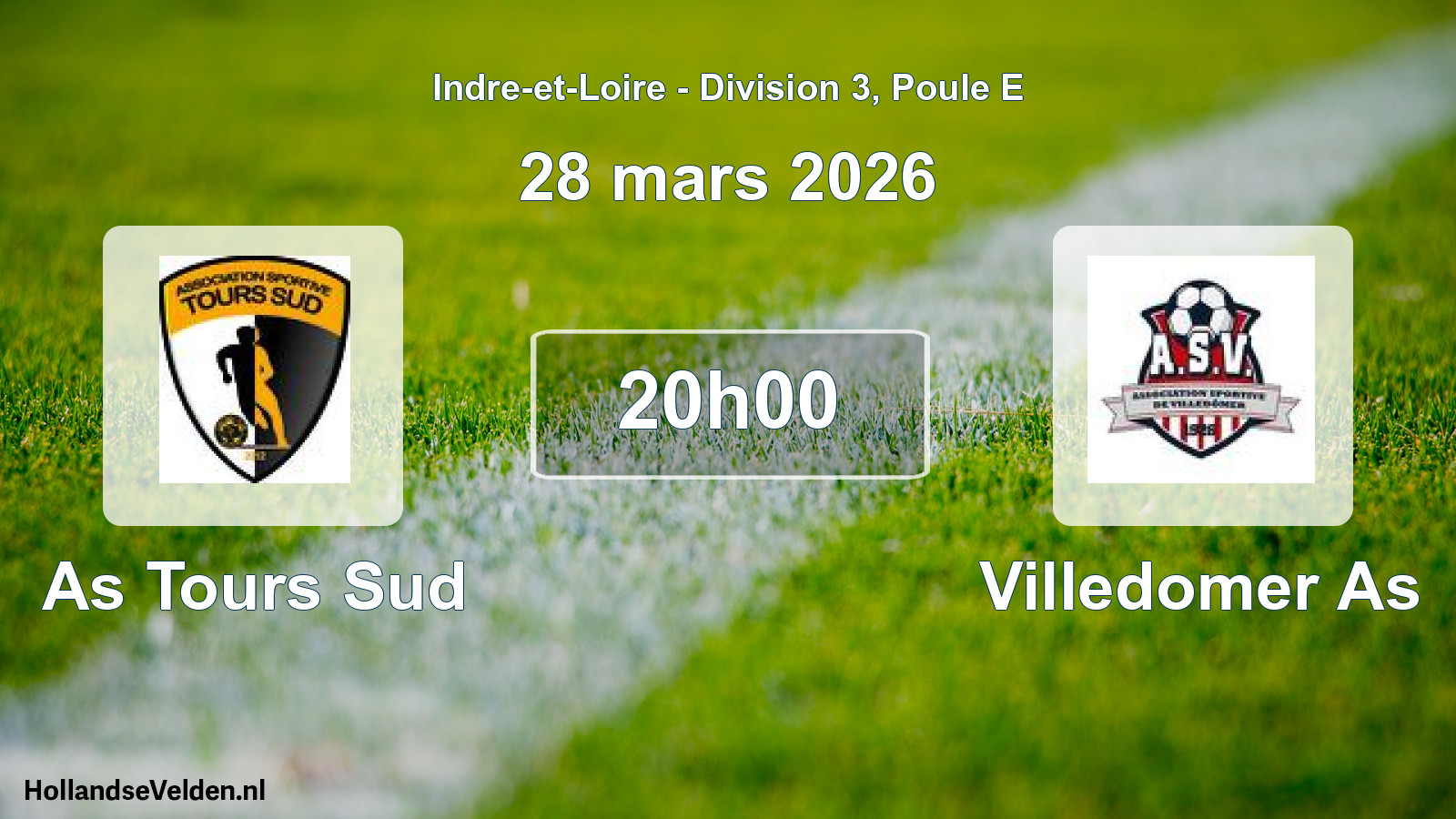 Scheduled Match: As Tours Sud - Villedomer As (28 March 2026)