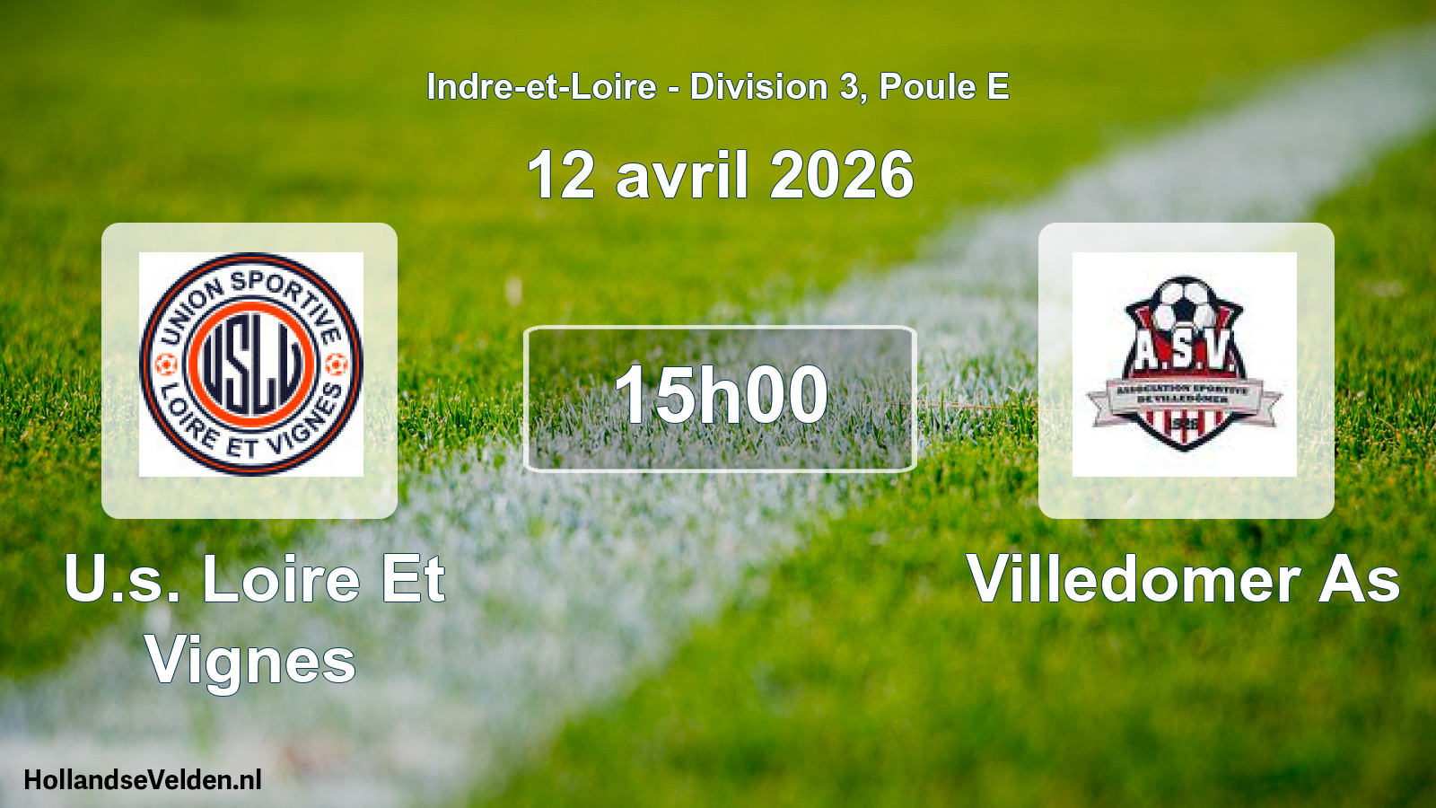 Geplande wedstrijd: U.s. Loire Et Vignes - Villedomer As (12 april 2026)