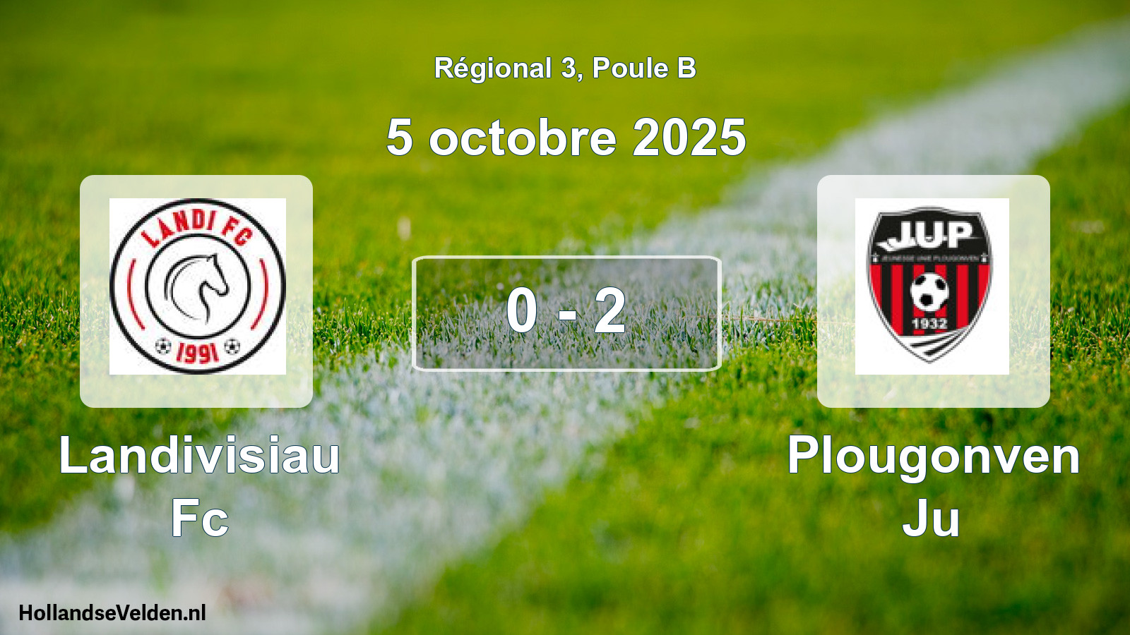 Total number of matches played: Landivisiau Fc - Plougonven Ju 0 - 2 (5 October 2025)
