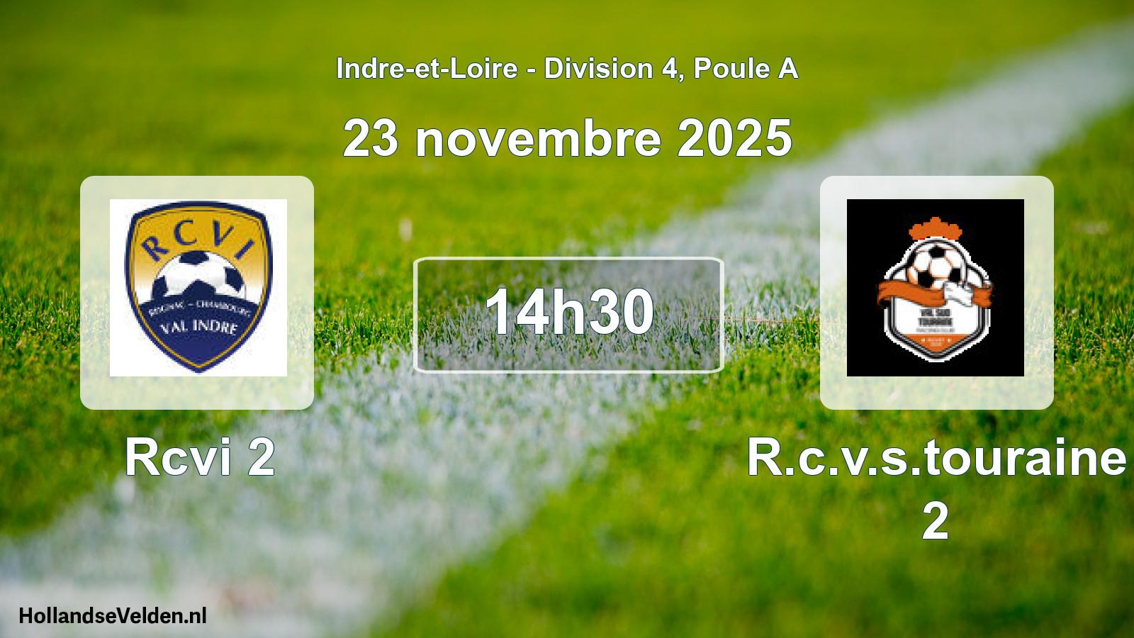 Geplande wedstrijd: Rcvi 2 - R.c.v.s.touraine 2 (23 novembre 2025)